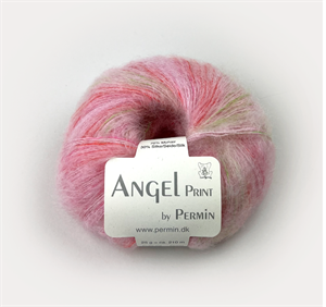 Angel by permin silk mohair - sart rosa meleret